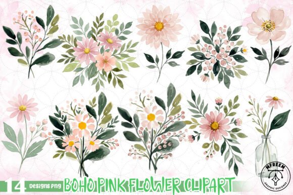 Boho Pink Flower PNG: Your Next Favorite Design Asset