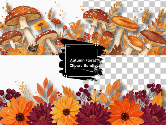 Cozy Autumn Floral Borders: A Designer's PNG & Canva Toolkit