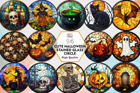 Cute Halloween Stained Glass Circle: A Designer's Guide