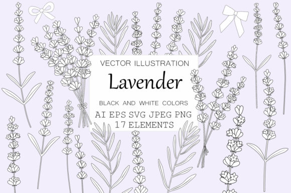 Designing with Lavender Graphics: A Guide to SVG Floral Assets