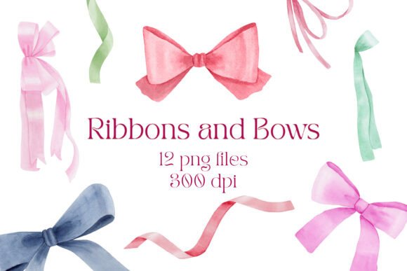 Elevate Your Projects with Watercolor Ribbons and Bows