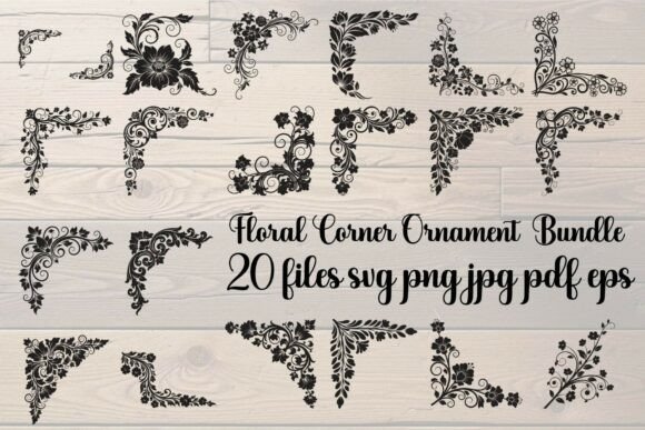Floral Corner Ornament Bundle: Elevating Your Design Projects