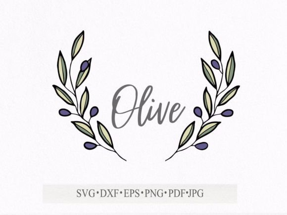 Leaves Olives Tree for Monogram SVG: A Designer's Greenery Guide