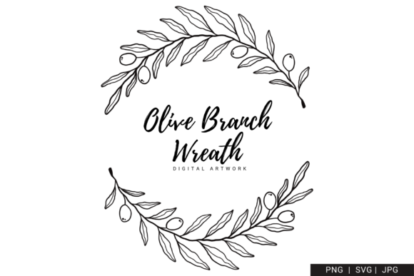 The Natural Elegance of Olive Branch Hand Drawn