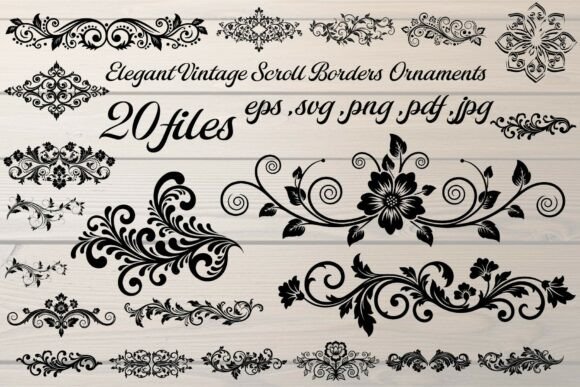 Timeless Elegance: Using Vintage Scroll Borders