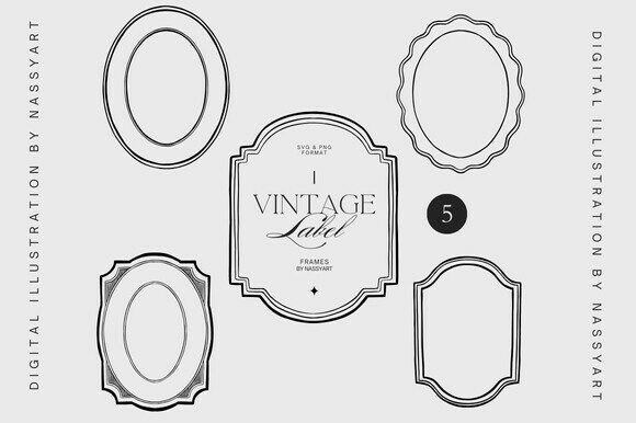 Unleashing Timeless Elegance with 5 Classic Baroque Label Frames
