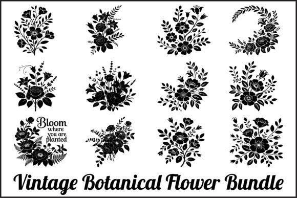 Vintage Botanical Flower SVG Set: A Designer's Guide