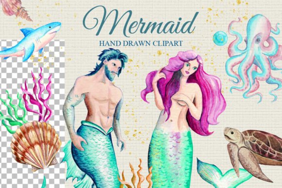 Watercolor Mermaid Clipart: A Sublimation Design Guide